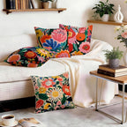 OBSEDE Floral Decorative Throw Pillow Covers 18x18 Set of 4, Double-Sided Print - Image 9