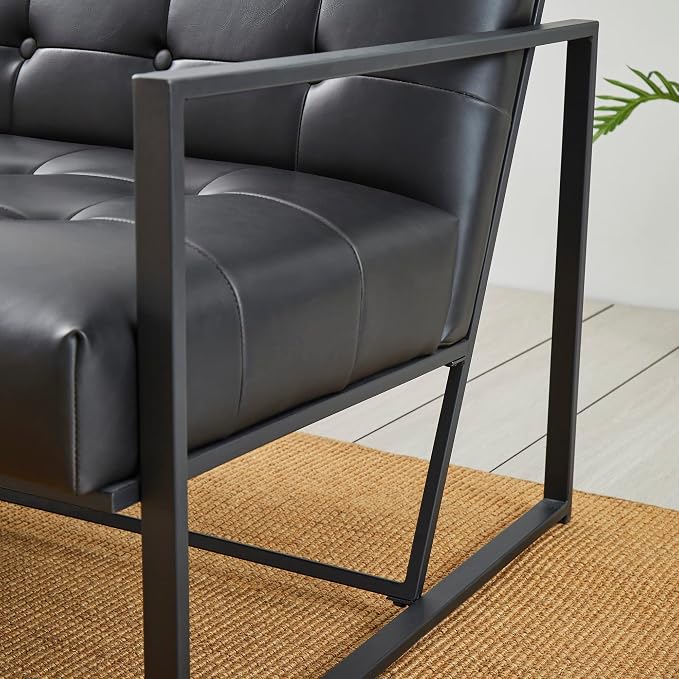 Glitzhome Mid Century Modern Accent Chair, Modern Living Room Chairs - Image 9