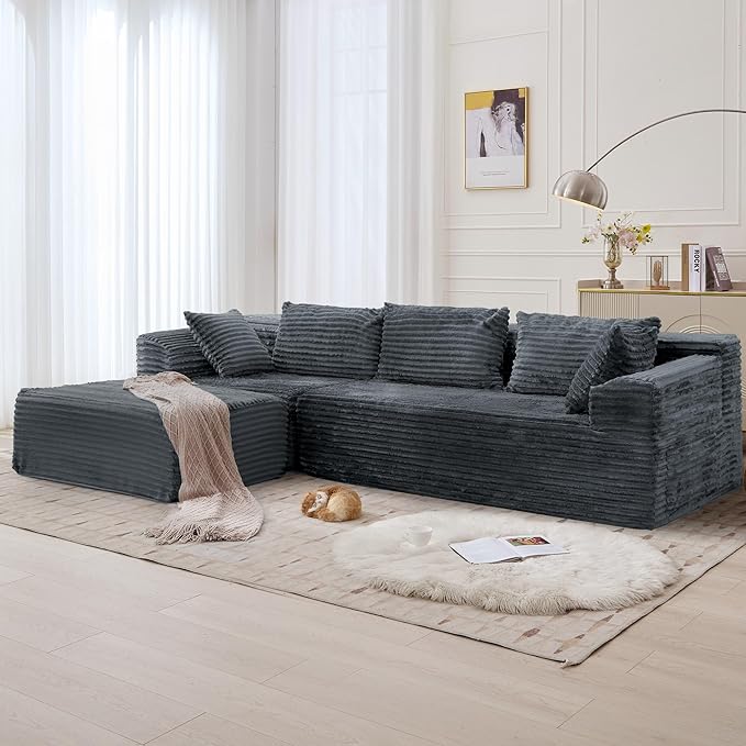 Korser 110" L-Shaped Modular Sectional Sofa - Image 2