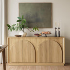 win2win Fluted Sideboard Buffet Cabinet - Image 9