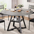 Jocoevol Round Dining Table for 4, Kitchen Dining Room Circle Dinner Pedestal by JOCOEVOL