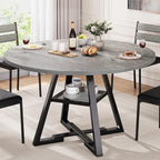Jocoevol Round Dining Table for 4, Kitchen Dining Room Circle Dinner Pedestal by JOCOEVOL