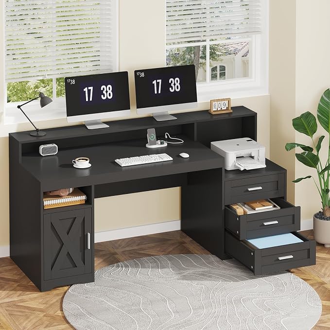 TVU Farmhouse Computer Desk - Image 3