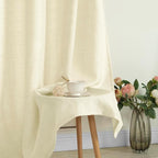 Light Beige Linen Curtains 95 Inches Long - Image 8
