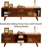 Bamboo TV Stand for TVs up to 65", Accent Entertainment Center - Image 6