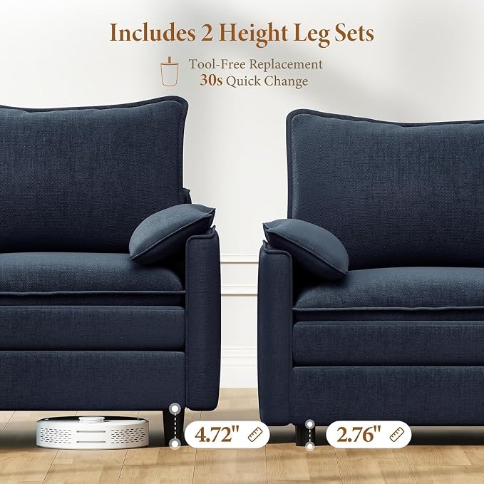 Vesgantti Large Modular Sectional Sofa, Big Comfy Cloud Couch - Image 3