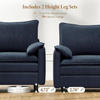 Vesgantti Large Modular Sectional Sofa, Big Comfy Cloud Couch - Image 3