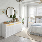 senlin Fluted 6 Drawer Dresser, - Image 3