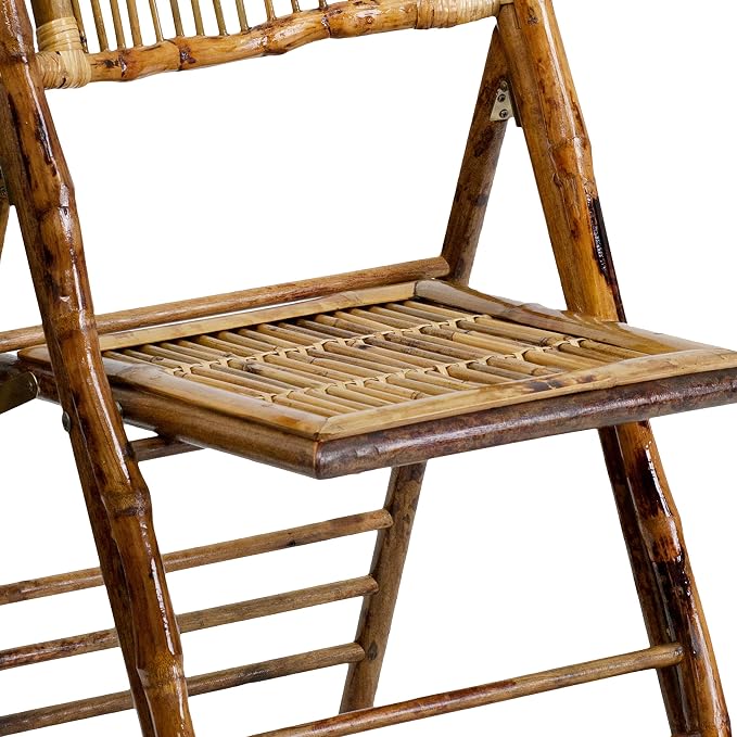 Flash Furniture Folding Bohemian Bamboo Chairs - Image 16
