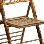 Flash Furniture Folding Bohemian Bamboo Chairs - Image 16