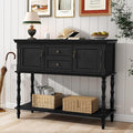 ARTPOWER Console Table with 2 Drawers, Retro Entryway Table with 2 Door by PowerofArtBetterforLife