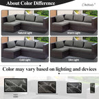 CALBODE 14Pcs Outdoor Stretch Cushion Covers, Waterproof Outdoor Chair Cushion - Image 5