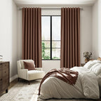 100% Blackout Curtains 90 Inch Length 2 Panels Set - Image 8