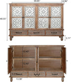 LKTART 59" Vintage Sideboard Buffet Cabinet - Image 2