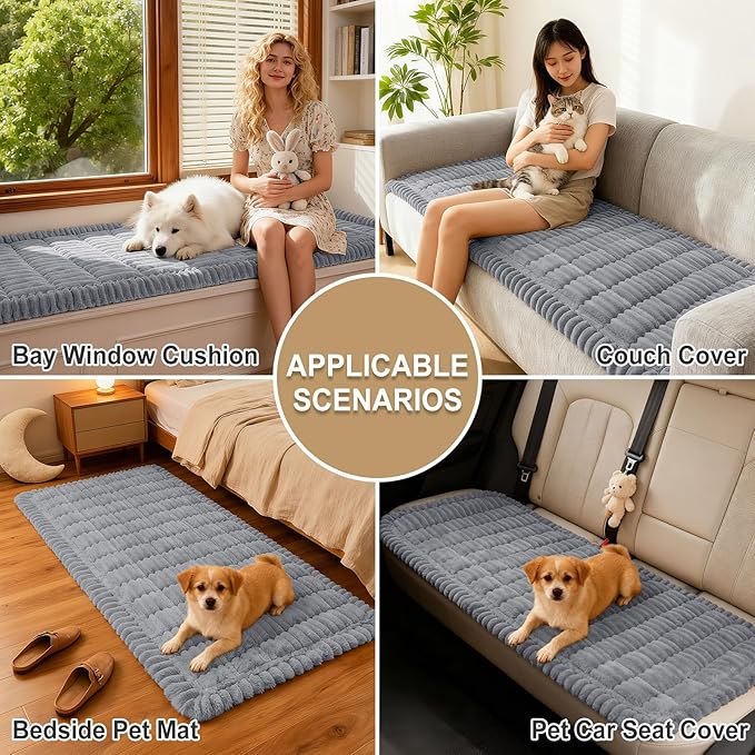 Couch Cover for Dogs, Washable Non Slip Plush Flannel Sofa Protector | Thick - Image 4