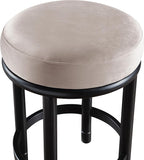 Meridian Furniture 977Taupe-C Monette Collection Art Deco Counter Stool - Image 5