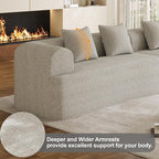 147" Oversized Sectional Sofa for Living Room, Modern Luxury Plush Chenille - Image 7