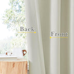 NICETOWN Room Darkening Bedroom Curtains 96 inches Long, Dual Rod Pockets & - Image 6