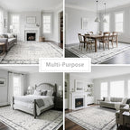 8x10 Washable Area Rugs for Living Room, Dining Room - Image 5