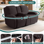 Ruaozz Loveseat Recliner Covers - Image 5