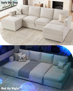 Belffin Modular Sectional Sleeper Sofa Bed - Image 5
