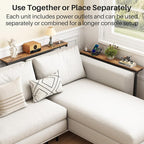Kitstorack 94.5" Extra Long Behind Couch Table, Adjustable Height Narrow - Image 9