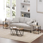 TUTOTAK End Table with Charging Station, Small Side Table with Outlets - Image 7