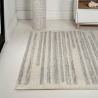 JONATHAN Y Khalil Modern Berber Stripe Cream/Gray Indoor Area Rug, Contemporary - Image 3