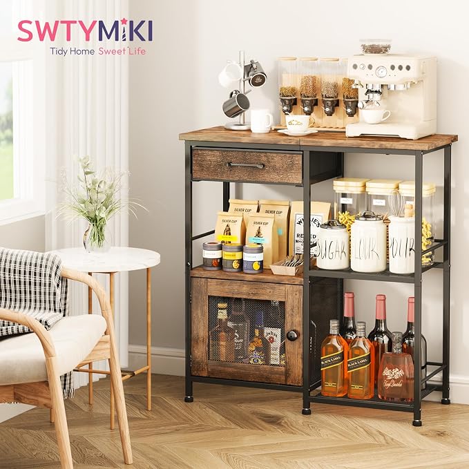 SWTYMIKI Coffee Bar Cabinet for Home - Image 3