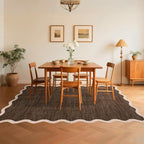 GarveeHome Scalloped Washable Area Rug 8 x 10 Rug - Image 2