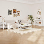 ChooChoo White Coffee Table Classic X Design - Image 6