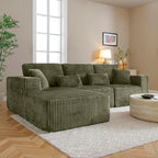 110" Cloud Sectional Couch, Modular Sectional Sofa - Image 5