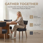 VESCASA Upholstered Farmhouse Dining Chairs - Image 4