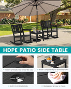 SERWALL Outdoor Rocking Chair Set of 2 - Image 8