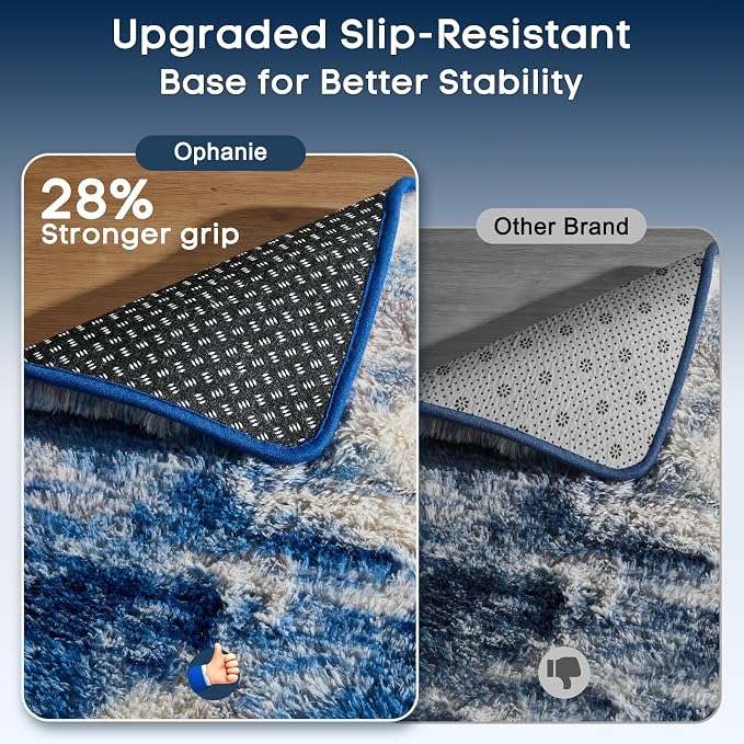 Ophanie 6x9 Blue and Gray Area Rugs - Image 4