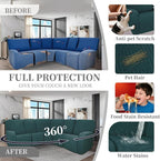 100% Waterproof Sectional Recliner Couch Covers - Image 6