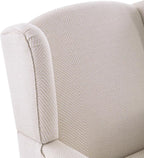 HUIMO Printed Wingback Accent Chair, Linen Upholstered High Back Armchair - Image 4
