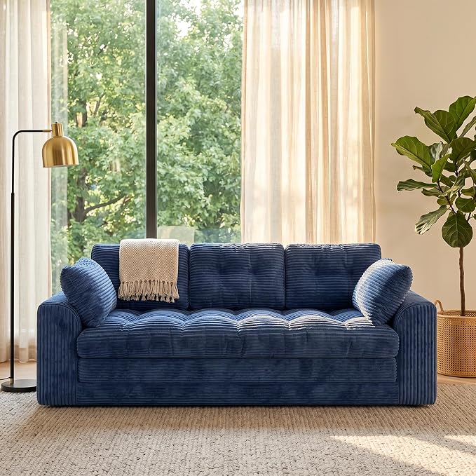 Homkdom 3 Seater Boneless Couch - Image 2