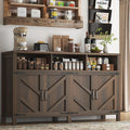 knoworld Buffet Sideboard with Storage Farmhouse with 4 Doors, Dining Room by KNOWORLD