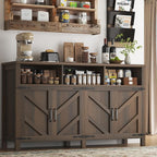 knoworld Buffet Sideboard with Storage Farmhouse with 4 Doors, Dining Room by KNOWORLD