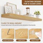 fuqing Floating Shelves for Wall, Wall Mounted Wood Floating Shelf - Image 5