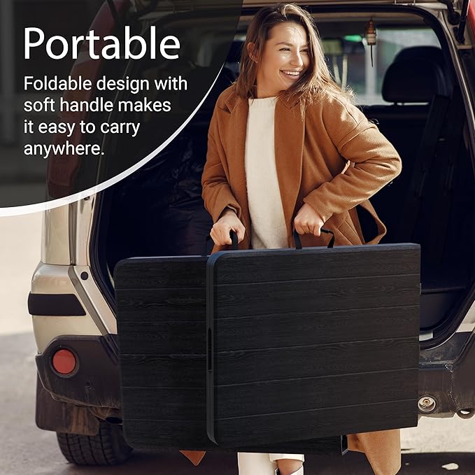 6 Feet Foldable Table with Built in Handle & Steel Legs | 6FT Heavy Duty - Image 6