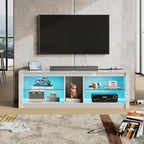 Bestier LED TV Stand for 55/60/65 Inch TV, Modern Gaming TV Console - Image 4