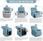 TAOCOCO Oversized Recliner Chair Covers, 1 Seater Streach Recliner Covers Soft - Image 6