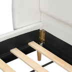 Christopher Knight Home Hazel King Size Bed Frame, Upholstered Platform Bed - Image 9