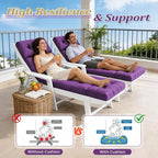Chaise Lounge Cushion Outdoor, Waterproof Thick Patio Lounge Chair Cushion - Image 6