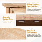 RoyalCraft Sideboard Buffet Kitchen Storage Cabinet, Solid Wood Credenza Accent - Image 6