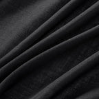 MIULEE Black Linen Curtains 96 Inch Length 2 Panels - Image 4