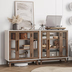 BELLEZE Modern Curio Cabinet, 3-Tiers Console Table, 31 Inch - Image 4