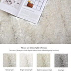 ORINOVA White and Gray Furry Carpet - Image 8